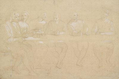 Part Study for a Composition of the Last Supper (detail) by Raffaello Sanzio Raphael